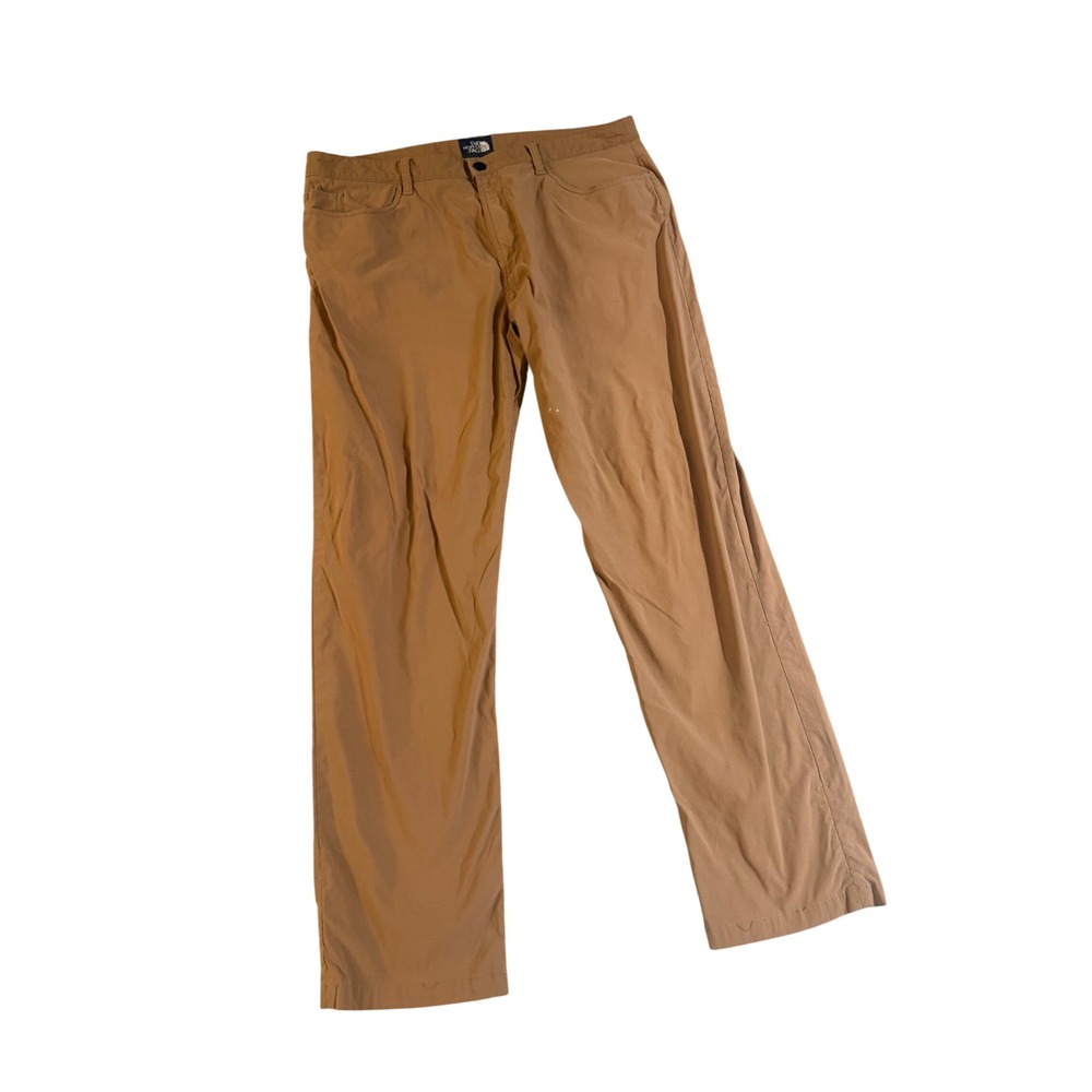 The North Face Mens Motion Pants Brown Tan Stretch Hiking Outdoor Size 38x31
